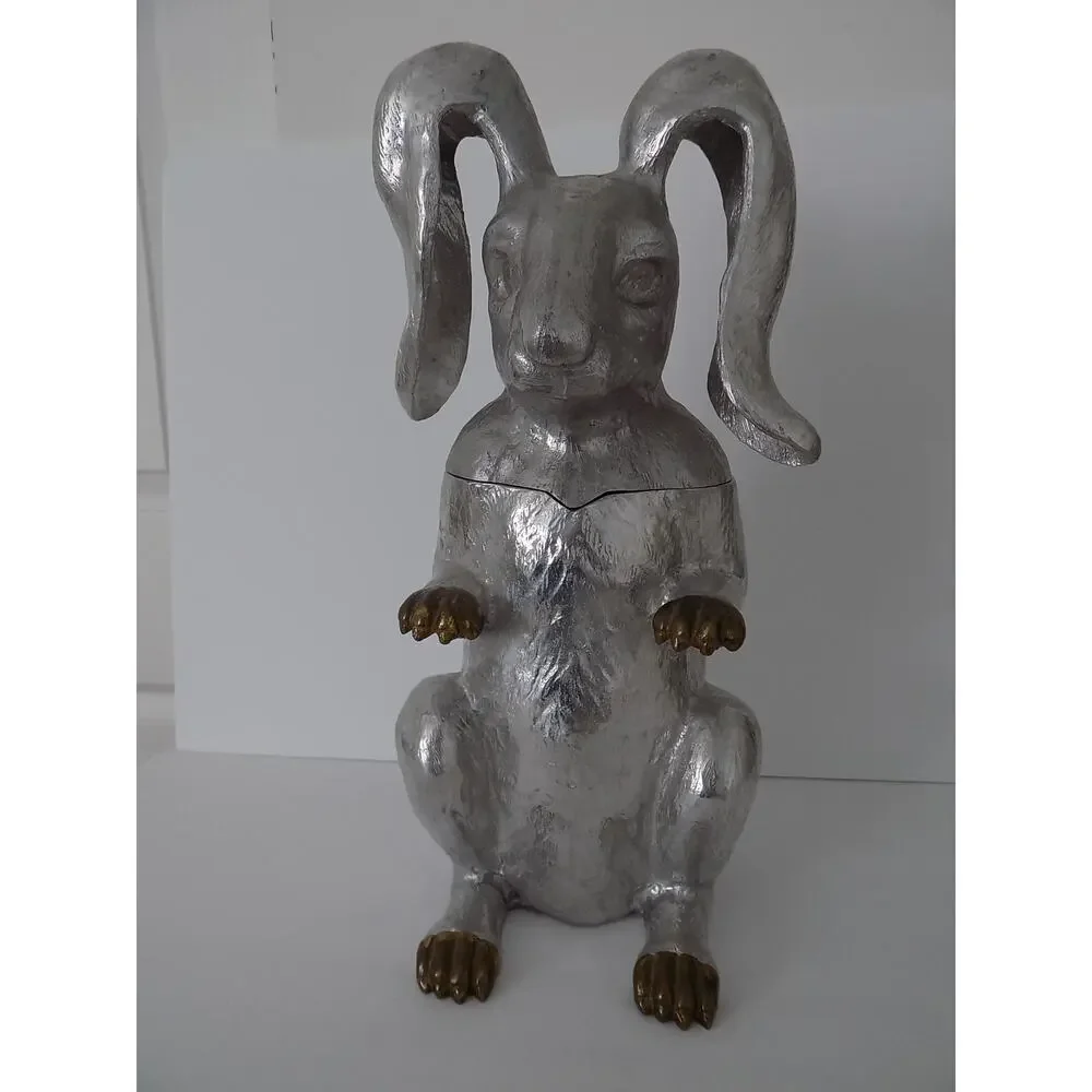 Vintage Arthur Court Rabbit wine cooler wine bucket chiller 1986